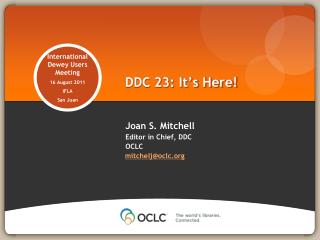 DDC 23: It’s Here!