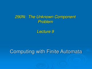 Computing with Finite Automata