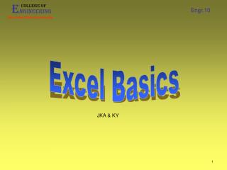 Excel Basics