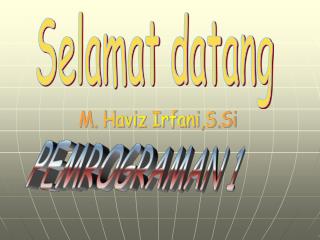 Selamat datang