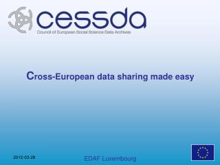 C ross-European data sharing made easy