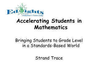 Accelerating Students in Mathematics