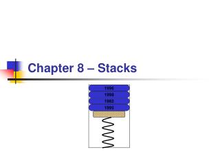 Chapter 8 – Stacks