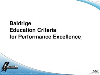 Baldrige Performance Excellence Program | nist/baldrige