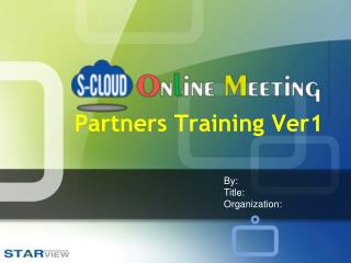 Partners Training Ver1
