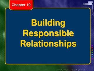 Building Responsible Relationships