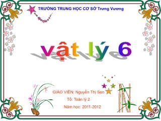 TRƯỜNG TRUNG HỌC CƠ SỞ Trưng Vương