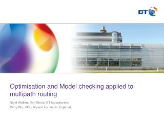 Optimisation and Model checking applied to multipath routing