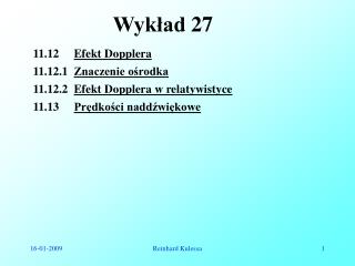 Wykład 27