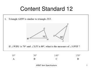 Content Standard 12