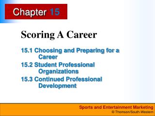 Scoring A Career