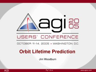 Orbit Lifetime Prediction