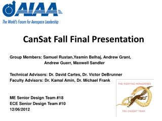 CanSat Fall Final Presentation