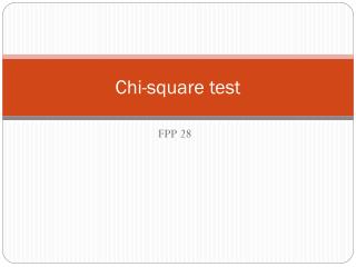 Chi-square test