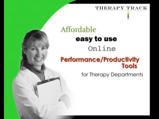 Therapy Track enables therapy departments and clinics to: