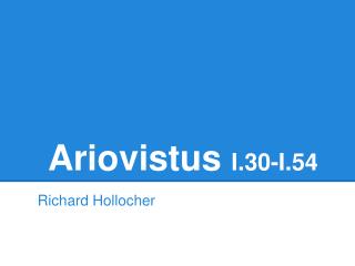 Ariovistus I.30-I.54