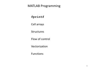 MATLAB Programming