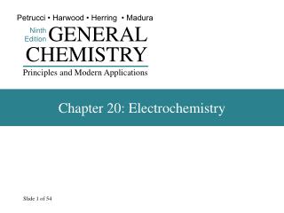 Chapter 20: Electrochemistry