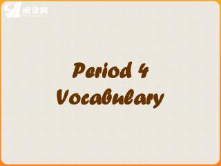 Period 4 Vocabulary
