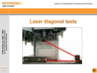 Laser diagonal tests