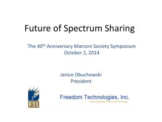 Future of Spectrum Sharing