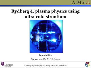 Rydberg &amp; plasma physics using ultra-cold strontium