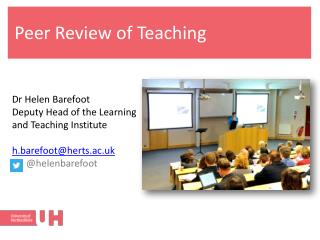Peer Review of Teaching