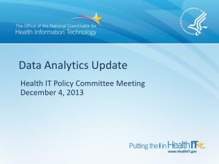 Data Analytics Update