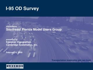 I-95 OD Survey