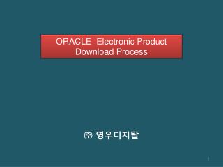 ORACLE Electronic Product Download Process