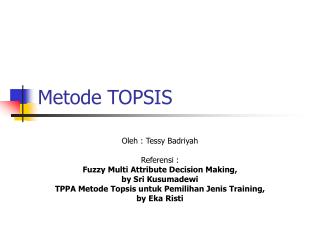 Metode TOPSIS