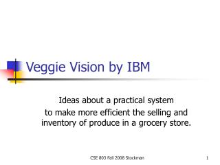 Veggie Vision by IBM