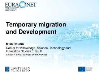 Temporary migration and D evelopment