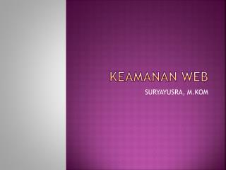 KEAMANAN WEB