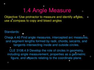 1.4 Angle Measure