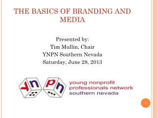 THE BASICS OF BRANDING AND MEDIA