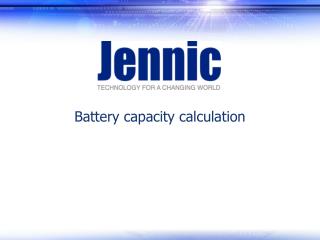 Battery capacity calculation