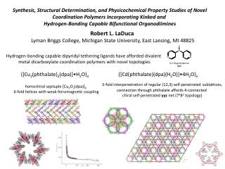 Synthesis, Structural Determination, and Physicochemical Property Studies of Novel