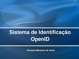 Sistema de Identificação OpenID