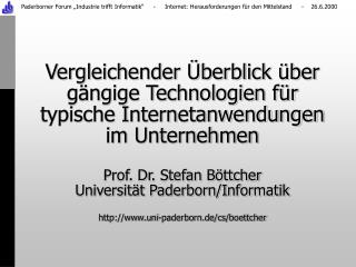 Universität Paderborn/Informatik einige Kunden der letzten 12 Monate: