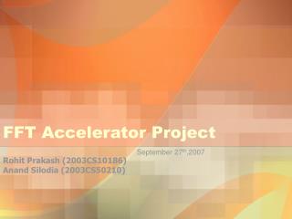 FFT Accelerator Project