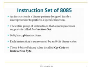 PSW (Program Status word) - Flag unaffected * affected 0 reset 1 set S  Sign (Bit 7)   