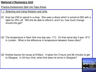 National 4 Numeracy Unit