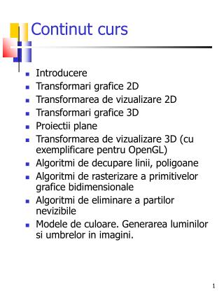 Continut curs