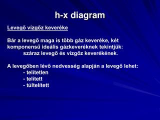 h-x diagram