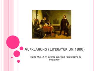 Aufklärung (Literatur um 1800)