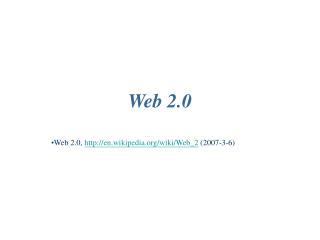 Web 2.0