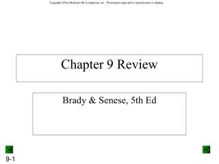 Chapter 9 Review