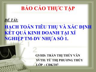 BÁO CÁO THỰC TẬP ĐỀ TÀI: