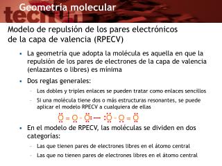 Modelo de repulsión de los pares electrónicos de la capa de valencia (RPECV)